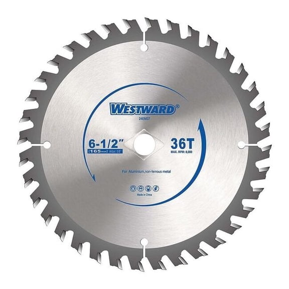 Westward 6-1/2",36-Teeth Circular Saw Blade 24EM37