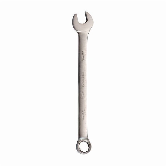 Westward Combination Wrench,28mm,Metric,Satin 54RZ18