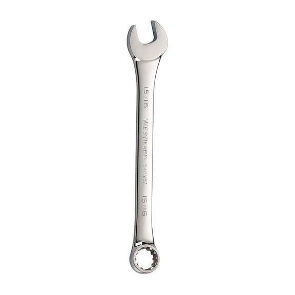 Westward Combo Wrench,SAE,Rounded,15/16" 54RY87