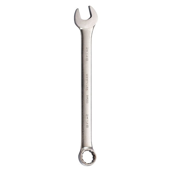 Westward Combo Wrench,SAE,Rounded,2 1/8" 54RZ03