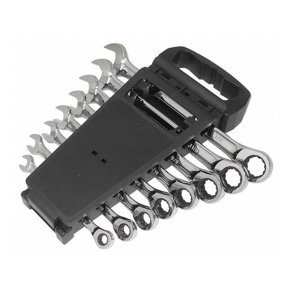Westward Ratcheting Wrench Set,Combination 1LCC7
