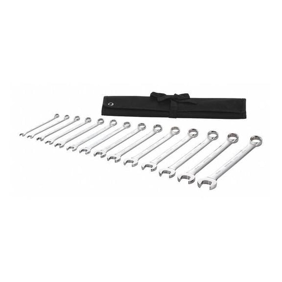 Westward Combination Wrench Set,14 Pieces,12 Pts 54DF93