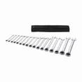 thumbnail image 1 of Ratcheting Wrench Set, Metric, 8 mm to 25 mm Head Sizes, 12 Points, 15-Piece, 1 of 1