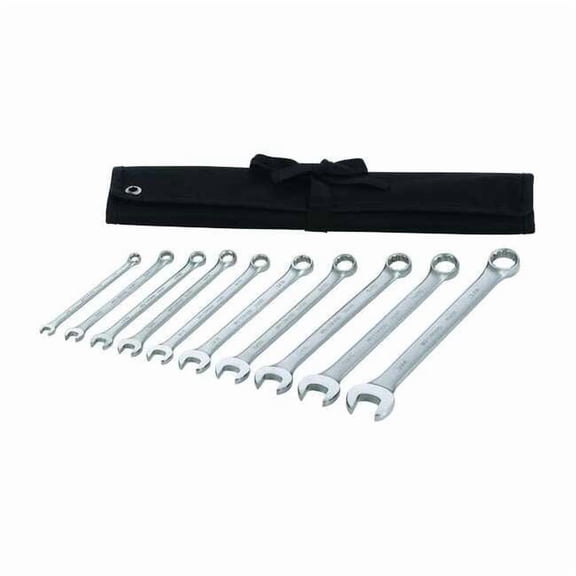 Westward Combination Wrench Set,10 Pieces,12 Pts 54DG01