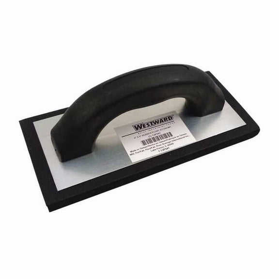 Westward Concrete Float,9 x 4 x 5/8 In,Rubber 13P541