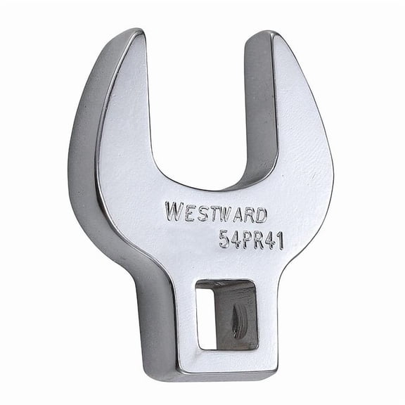 Westward 3/8" Drive, SAE Crowfoot Socket Wrench Open End, Chrome 54PR41