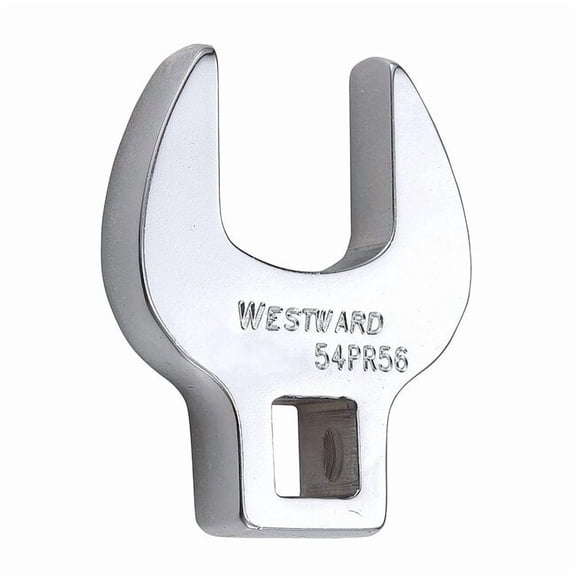 3/8" Drive, Metric 20mm Crowfoot Socket Wrench, Open End Head, Chrome Finish 54PR56