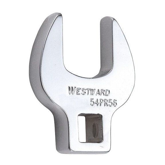 3/8" Drive, Metric 20mm Crowfoot Socket Wrench, Open End Head, Chrome Finish