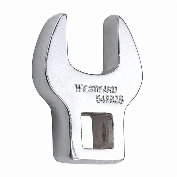 Westward 3/8" Drive, SAE Crowfoot Socket Wrench Open End, Chrome 54PR38