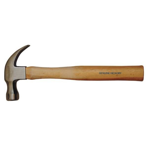 Westward Curved-Claw Hammer,Hickory,13 Oz 6DWG8