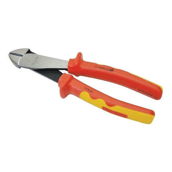 Westward 8" Insulated Diagonal Cutters, Flush Cut 1YXJ4