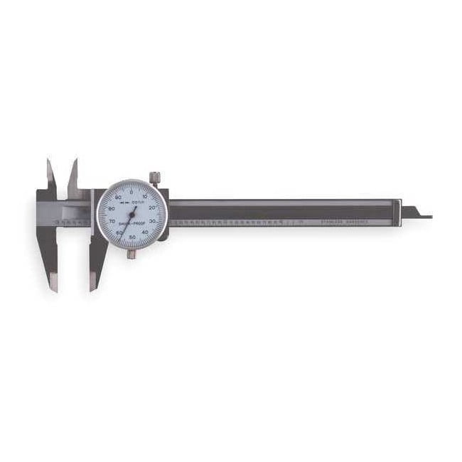 Westward Dial Caliper,0-4 In,1.0 In Jaw 6XU77