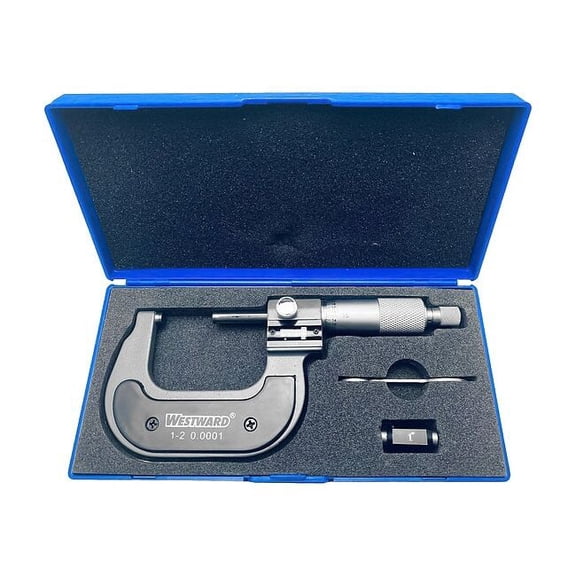 Westward Digital Micrometer,1 to 2",0.0001,Ratchet 4KU88