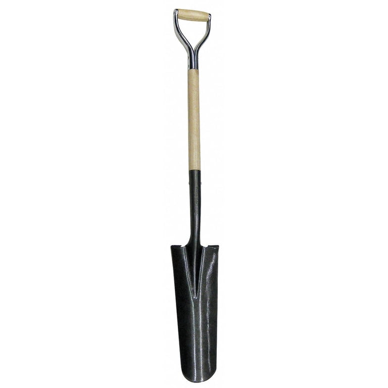 Gemplers Drain Spade With Fiberglass D-Grip Handle - 45" Landscaping Tool