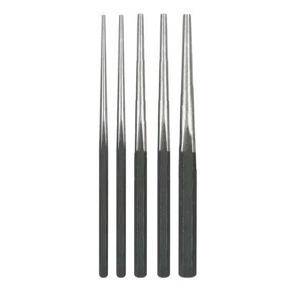 Westward Drift Punch Set,1/8 To 5/16 In,5 Pc 2AJL6
