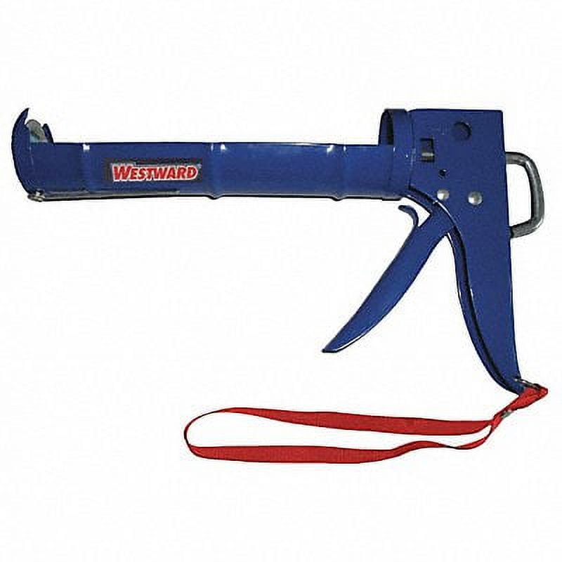Westward Dripless Caulk Gun,Steel,Blue 13J311