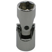 Westward Flex Socket,Steel,Chrome,15/16" 10E888