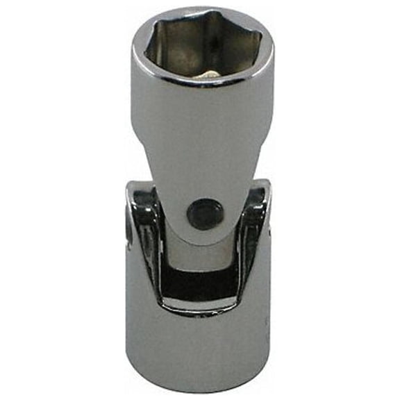 Westward Flex Socket,Steel,Chrome,15/16" 10E888