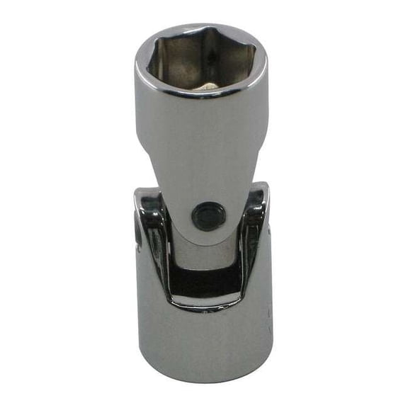 Westward Flex Socket,Steel,Chrome,3/4" 10E199