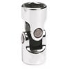 Westward Flex Socket,Steel,Chrome,7/16"  10E895