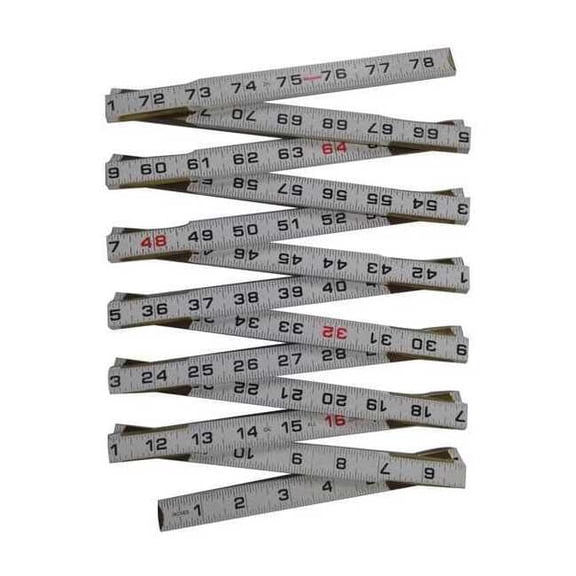 Folding Rule, 78-3.4 In., Standard 30PC15