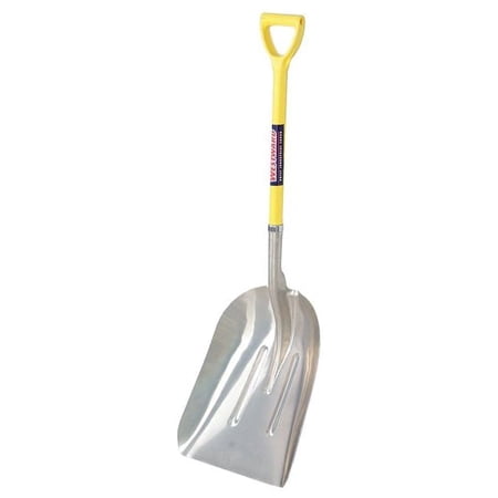 Westward General Purpose Scoop,27 In.,Aluminum 12U492