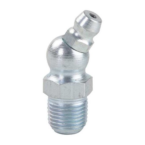 Westward Grease Fitting,30 Deg.,Stl,1-7/32"L,PK10 52PA16