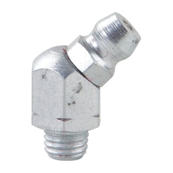Westward Grease Fitting,45 Deg.,Stl,13/16" L,PK10 52NZ69