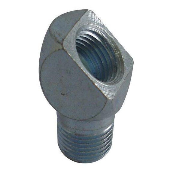 Westward Grease Fitting,45 Deg,Square,PK5 5NUF7