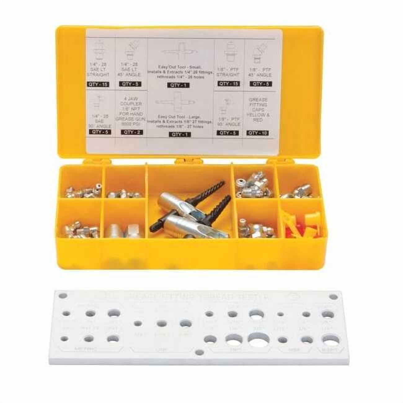 Grease Fitting Kit, 65 Pc. 13X064