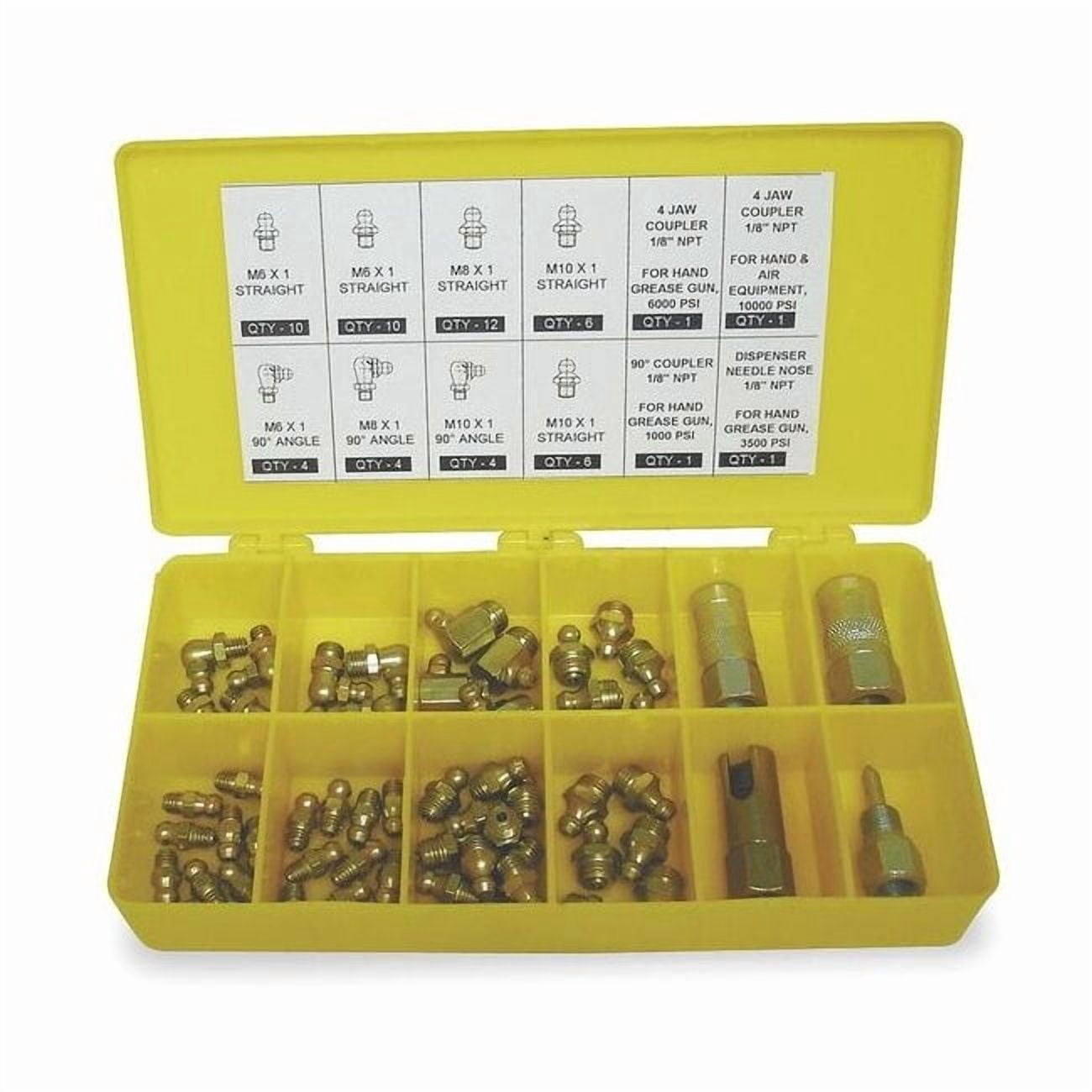 Westward Grease Fitting Kit,Metric 2CAN8