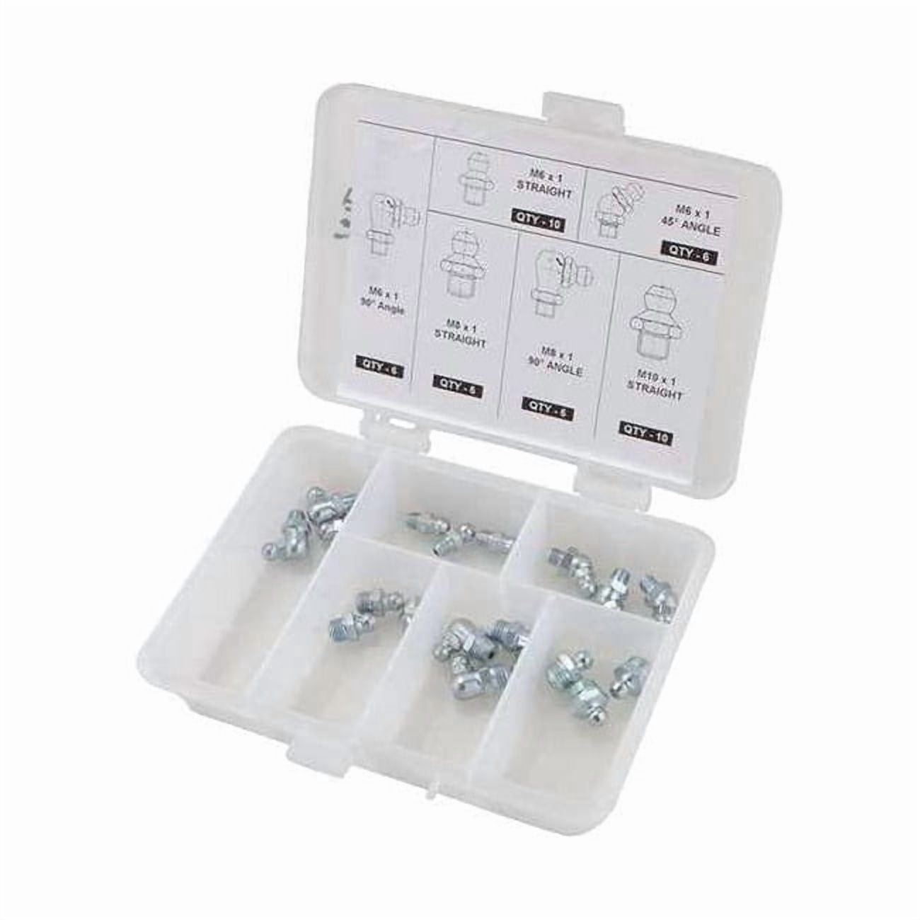 Grease Fitting Kit,No. Pieces 44,PK44 52NZ88
