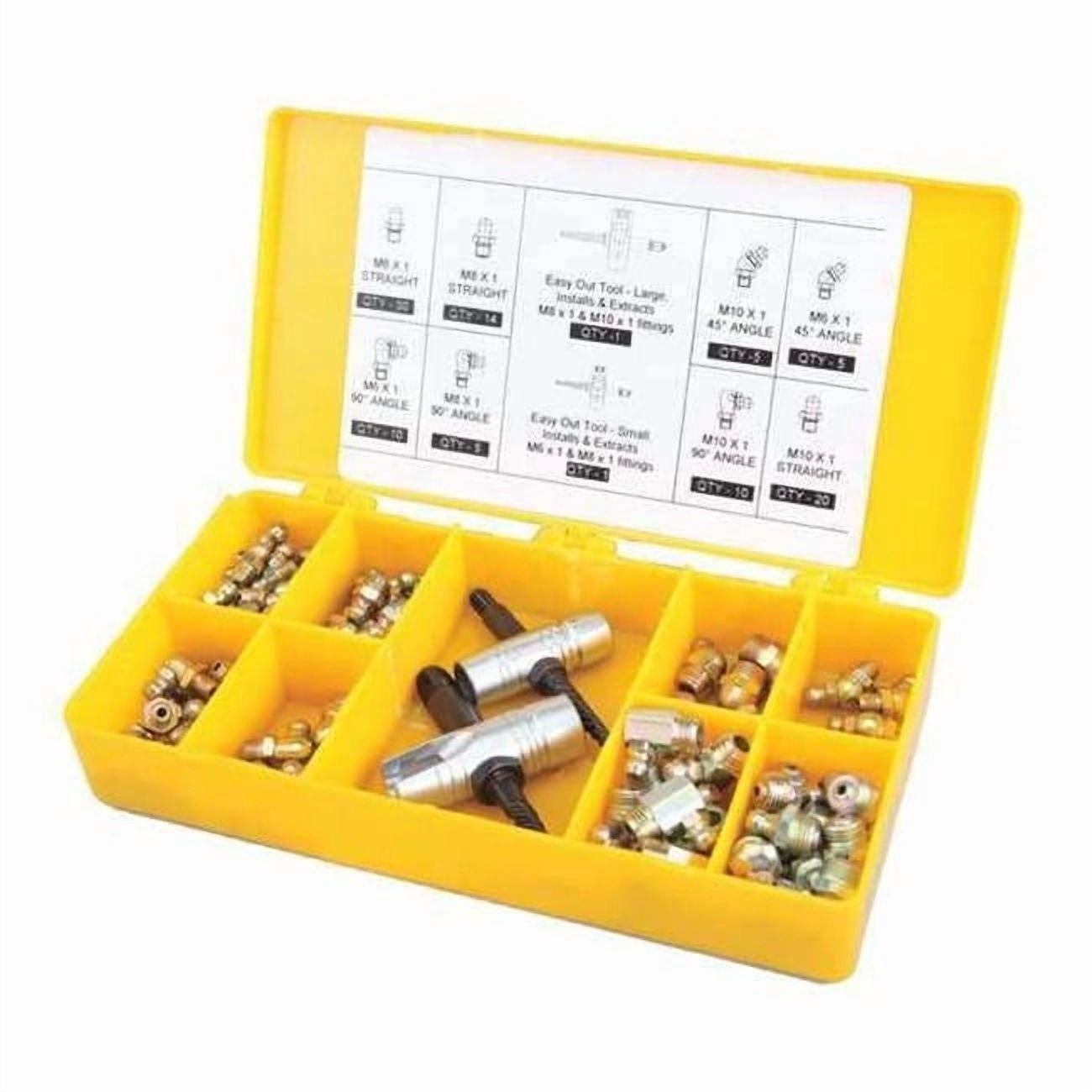 Westward Grease Fitting and Install Kit,Metric 5NUF3