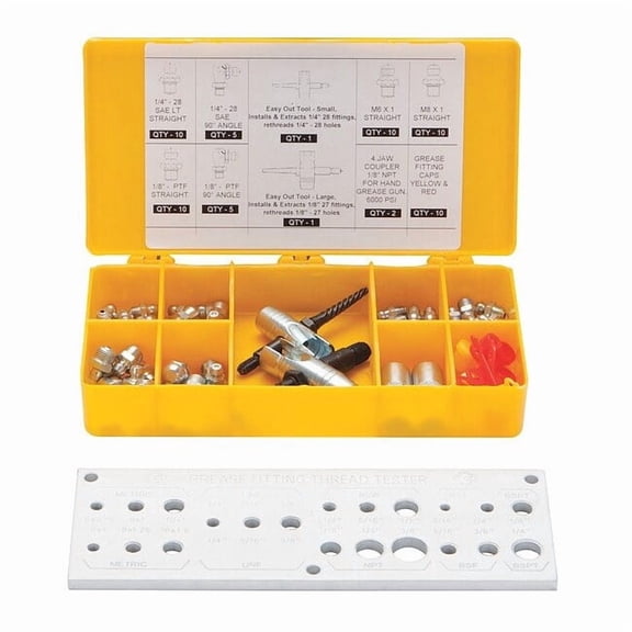 Greasing Fitting Kit, 65 Pc. 13X065