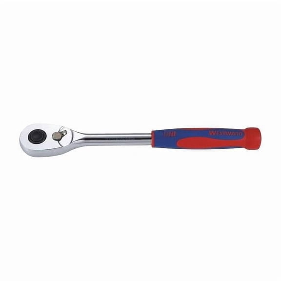 Westward Hand Ratchet, 11 1/2 in, Chrome, 1/2 in 54RY25