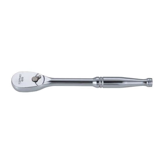 Westward Hand Ratchet,11 in, Chrome, 1/2 in 53YV78