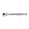 thumbnail image 1 of 3/8" Drive 84 Geared Teeth Pear Head Style Hand Ratchet, 8-1/2" L, Chrome Finish 440G15, 1 of 1