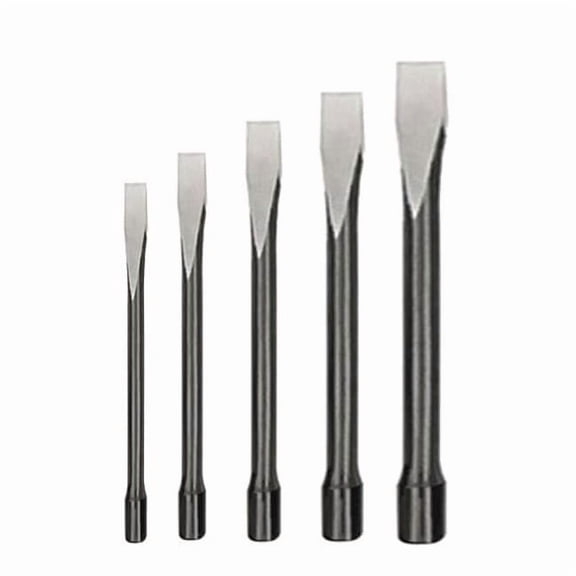 Cold Chisel Set, 3/8 To 7/8 in, Steel 5 Piece 2AJL5