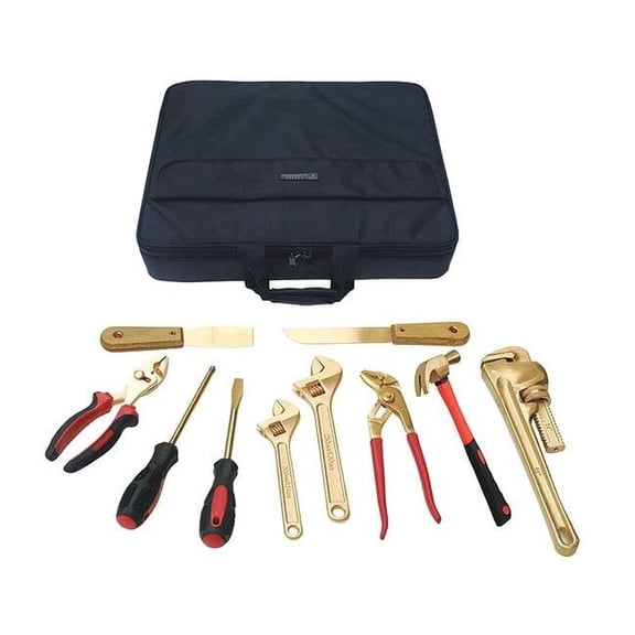 Westward Hazmat Nonsparking Tool Set,10 pc. 23X829