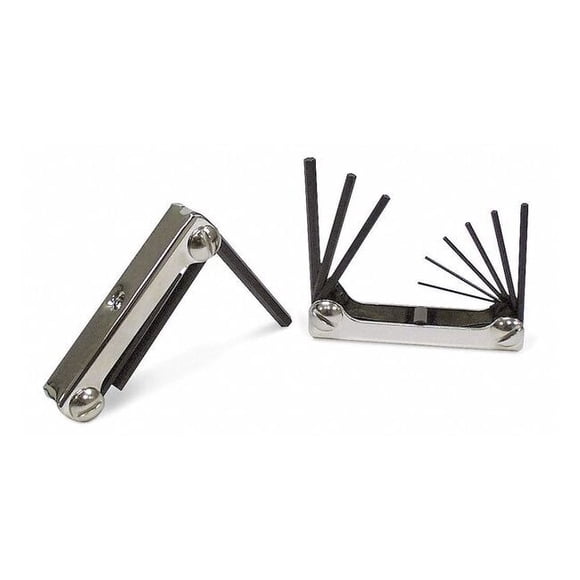 Westward 16 Piece Metric/SAE Plain Folded Key Set, 4YR73 4YR73