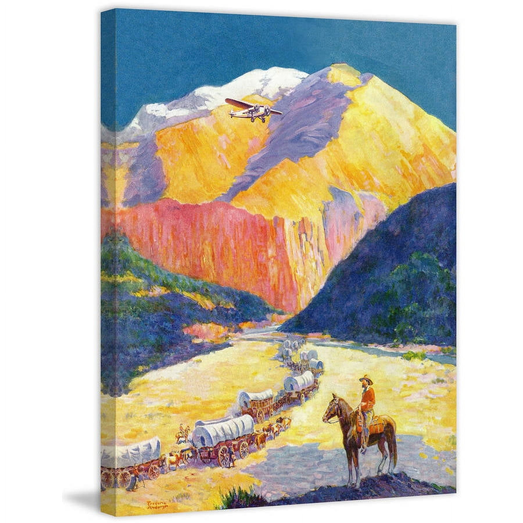 "Westward Ho!" Painting Print on Wrapped Canvas