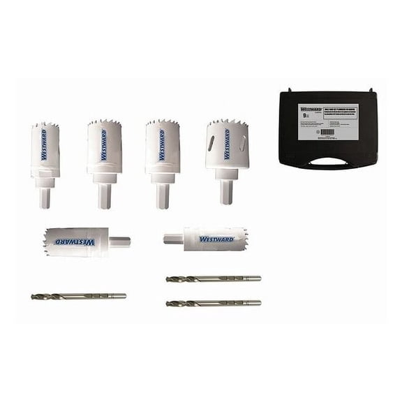 Hole Saw Kit,9pcs,Sizes:0.75"-1.75" 29VX25