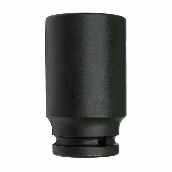 WESTWARD 3/4 in Drive Impact Socket, Deep Socket, Black Oxide, Steel,1 1/2 in
