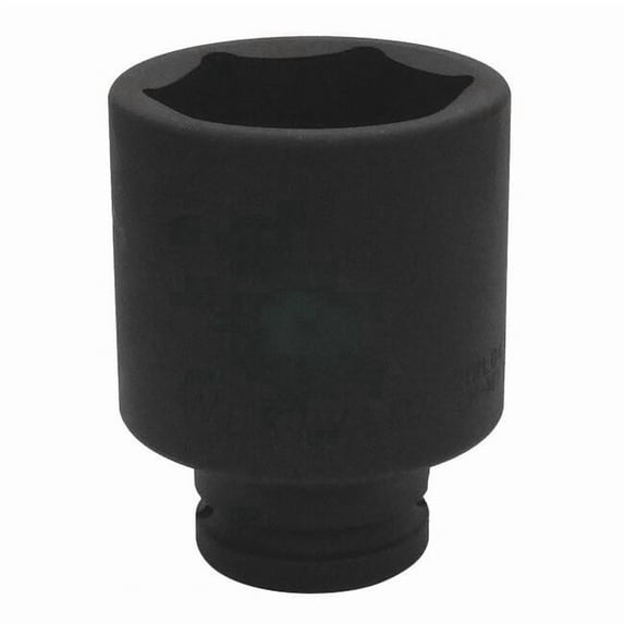 WESTWARD 3/4 in Drive Impact Socket Deep Socket, Black Oxide, Steel,2 in