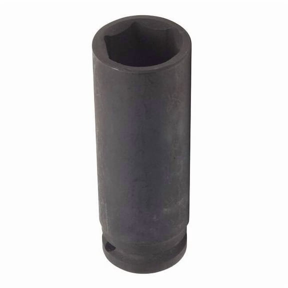 1/2 in Drive Impact Socket Deep Socket, Black Oxide,20 mm 4LXK6