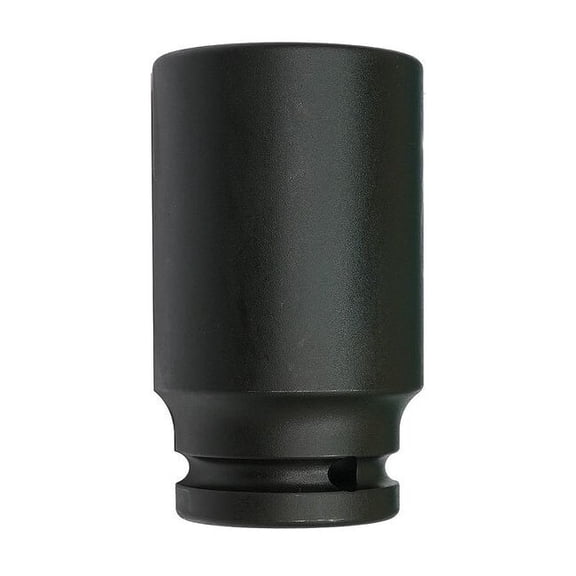 3/4 in Drive Impact Socket 35 mm Size 6 pt Deep Depth, Black Oxide