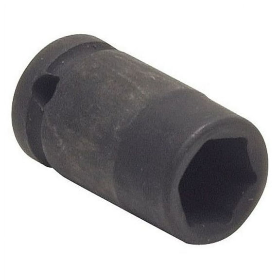 Westward Black Impact Socket,1/4",4mm,1-31/32"
