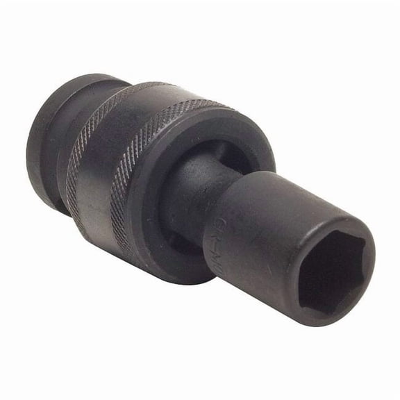 1/2 in Drive Impact Socket, Standard Socket, Black Oxide,9/16 in 4LXG2