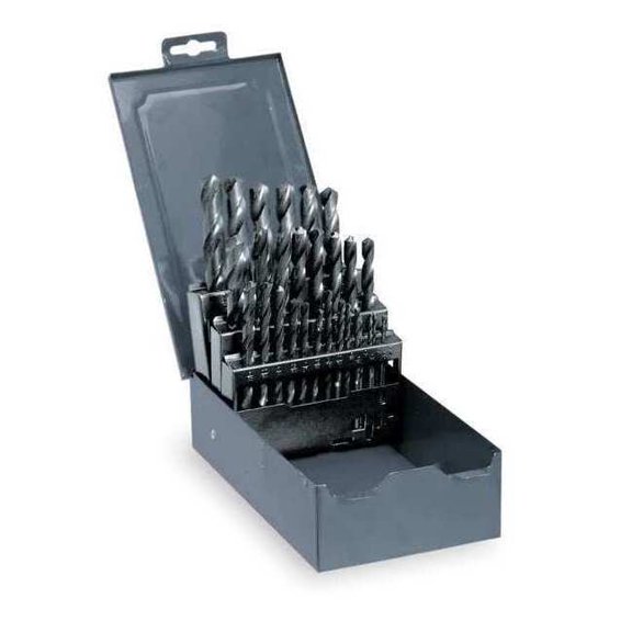 Manufacturer Varies 118 Degree HSS Jobber Drill Set, 29-Piece 4UM92