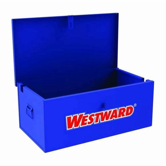 Westward Jobsite Box, Blue, 31 in W x 18 in D x 13 in H 499N12